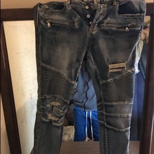 Biker jeans